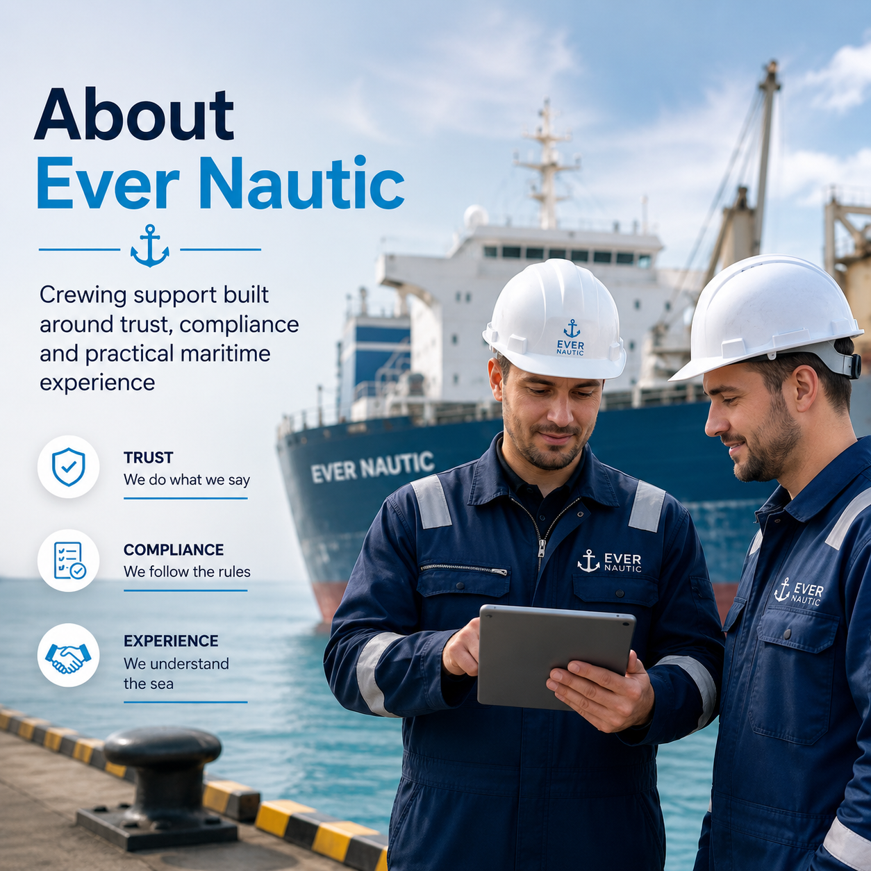 EverNautic maritime recruitment team supporting crewing operations
