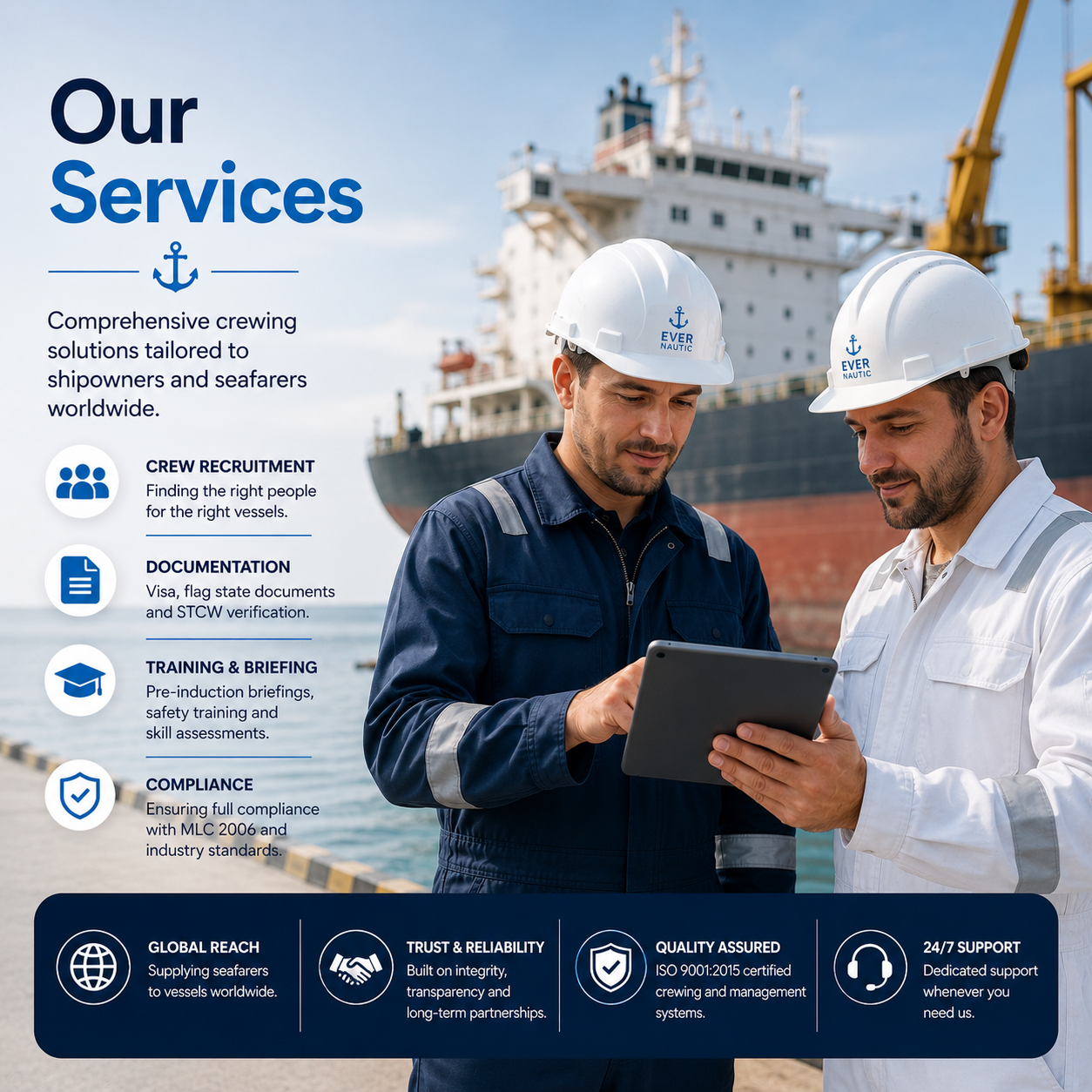 EverNautic maritime recruitment, crewing and training support services