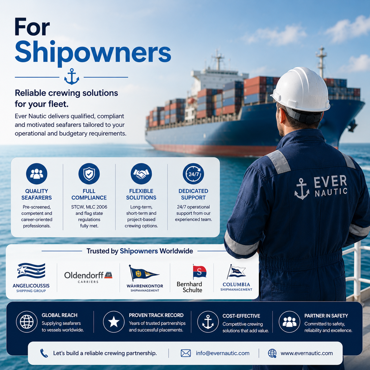 EverNautic crew recruitment support for shipowners